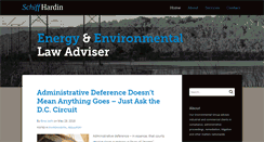 Desktop Screenshot of energyenvironmentallawadviser.com